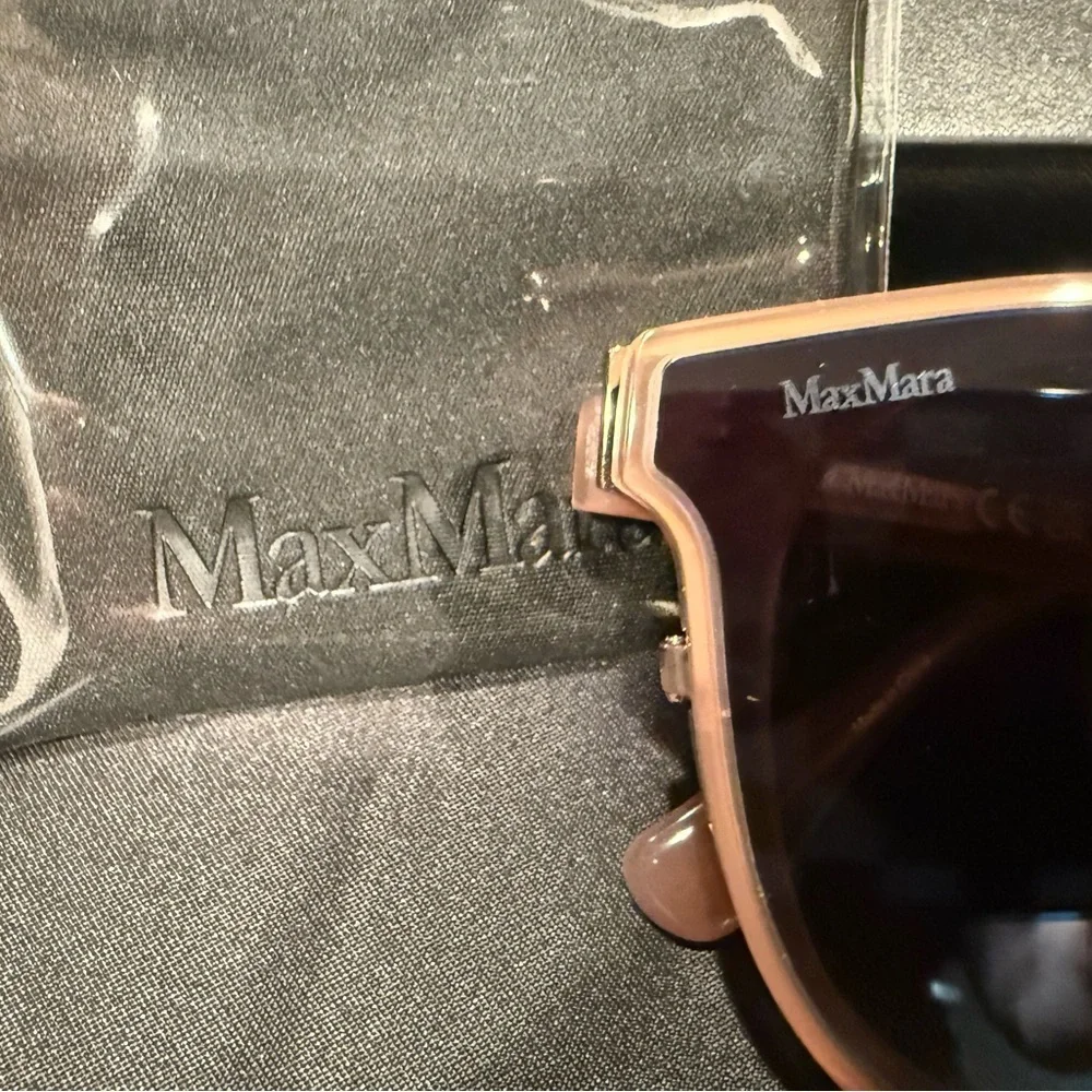 MaxMara Women's Mm Ilde lii Cat Eye Sunglasses Gold Copper